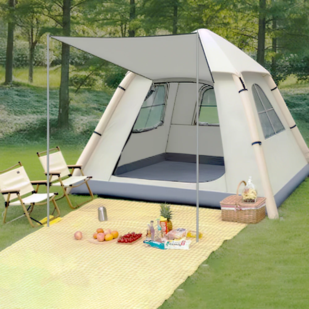 

STLF Portable One-Button Inflatable Tent Thickened TPU Electric Waterproof Oxford Outdoor Camping Overnight Construction-Free