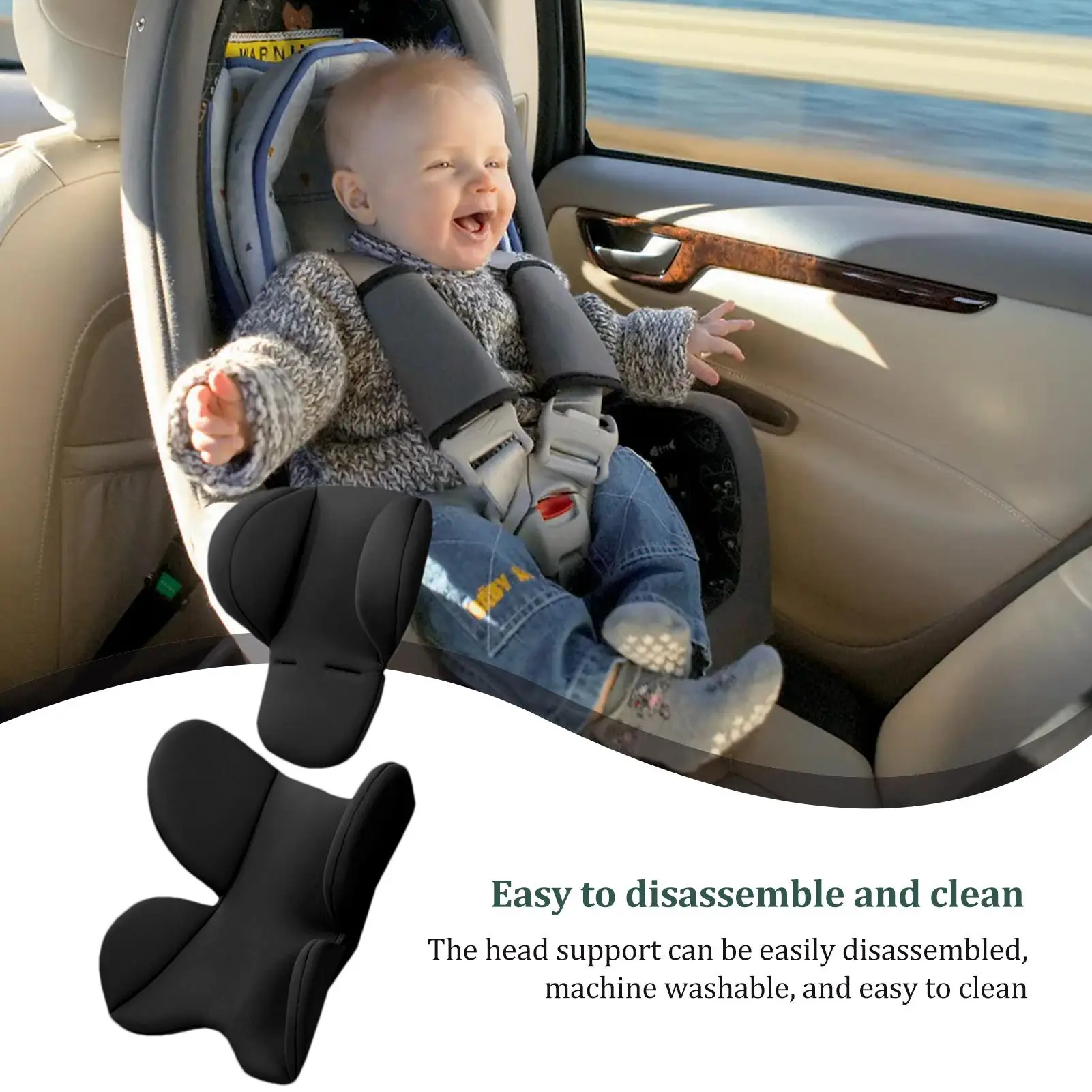 Baby Stroller Seat Pad Insert Soft Stroller Cushion Head Neck Baby Car Seat Cushion Mat Kids Cart Mattress Mat Stroller accessor