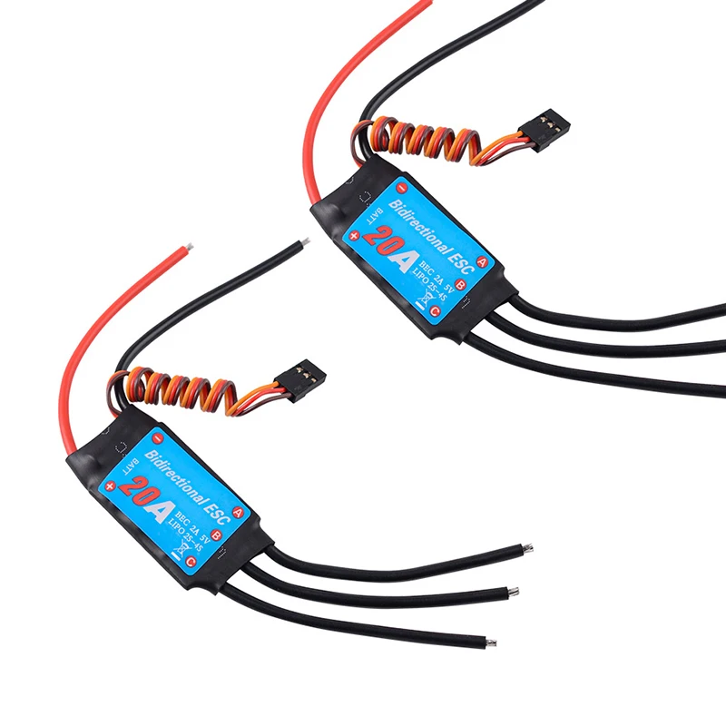 ZMR Bidirectional 20A 60A 100A Bidirectional Brushless ESC for Remote Control Car Pneumatic Underwater Propeller