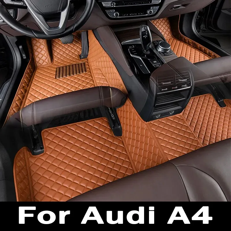 Car Floor Mats For Audi A4 MK3 B7 8E 2004 2005 2006 2007 2008 Custom Auto Foot Pads Automobile Carpet Cover Interior Accessories