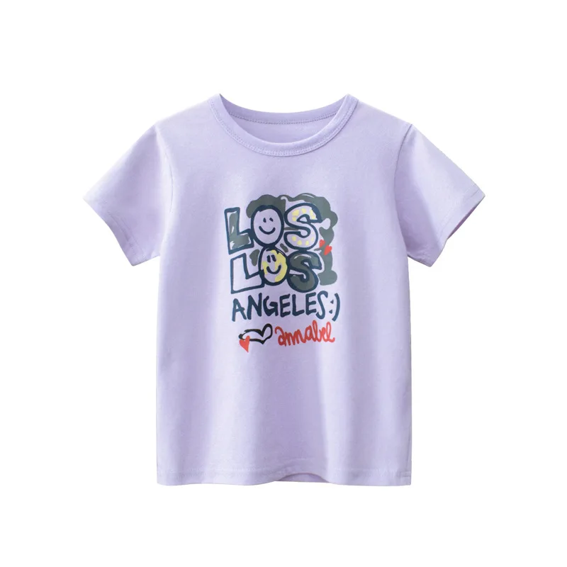 

2-8T Graffiti Kid Tshirt Toddler Boy Girls Clothes Summer Short Sleeve Cotton T Shirt Cute Sweet Infant Top Childrens Tee Outfit