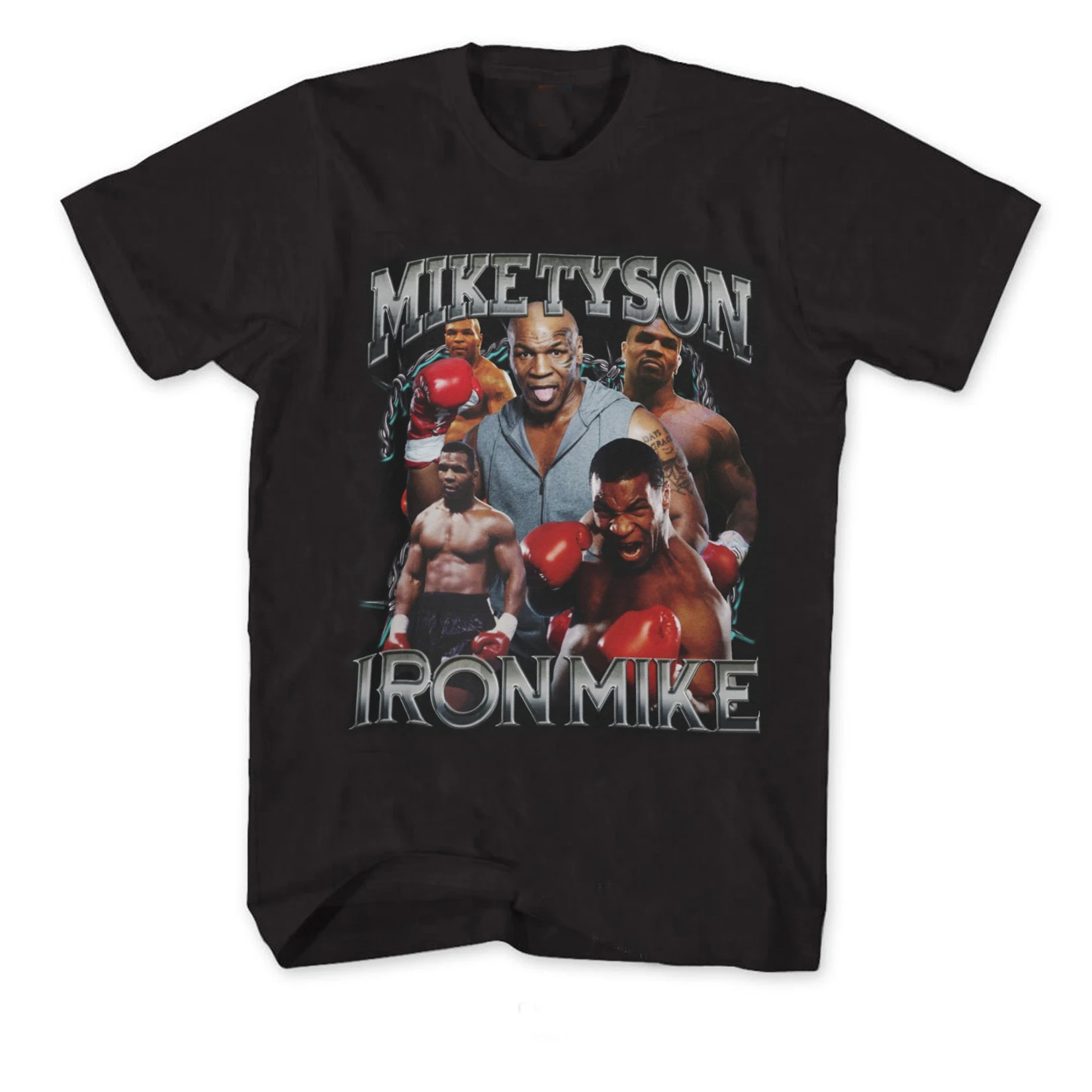 Iron Mike Art Boxing Champion Mike Tyson T Shirt. Short Sleeve 100% Cotton Casual T-shirts Loose Top Size S-3XL