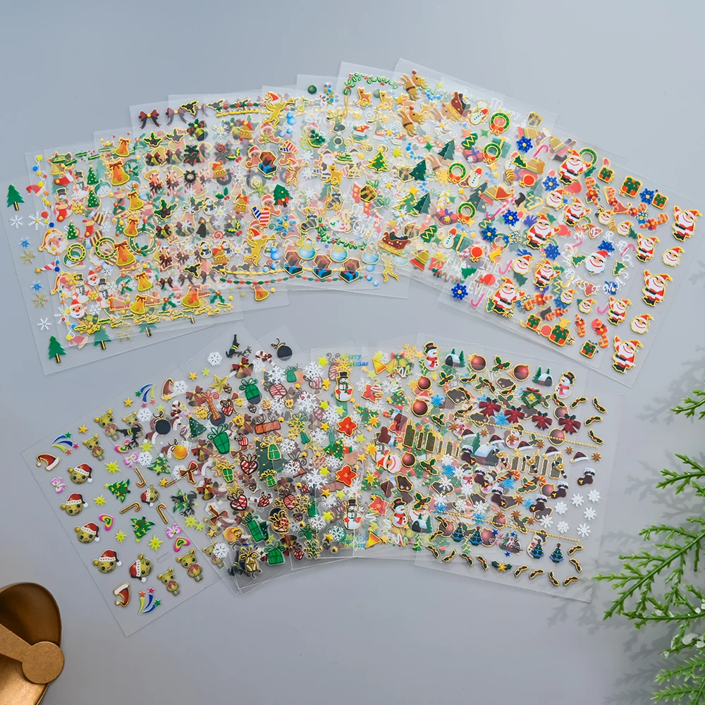 30 pièces noël flocon de neige flocon de neige Nail Art autocollants auto-adhésif mignon wapiti hiver nouvel an décalcomanies noël adhésif manucure curseur