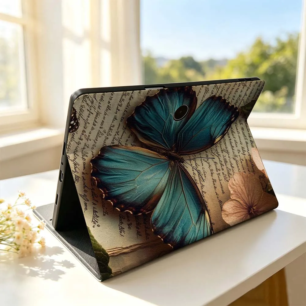 Book Beautiful Butterfly Art For OPPO VIVO IQOO OnePlus Realme Pad 3 Pro 13 12.1 11.61 11.4 10.36 11 inch Tablet Case Soft
