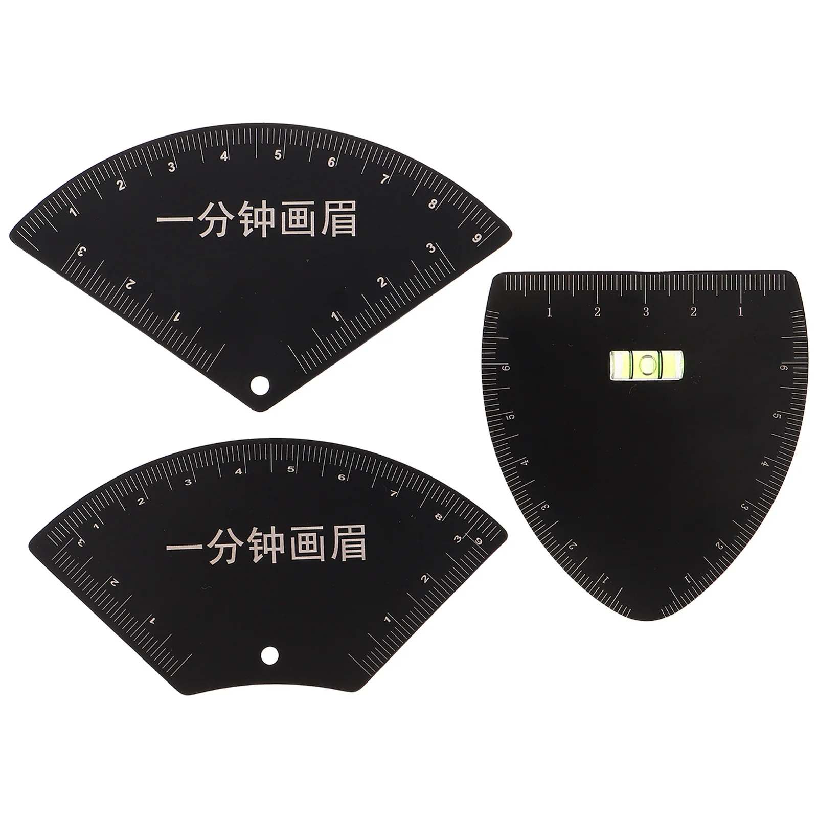 3Pcs Eyebrow Mapping Tool Set Durable Measuring Shaper Kit for Beginners Professionals Accurate Symmetrical Brow Positioning