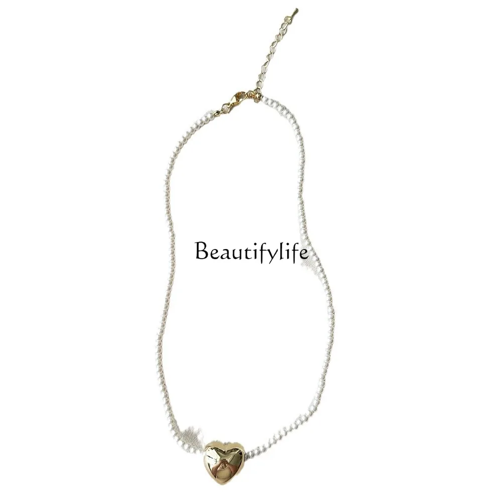 

Light luxury high-end love pearl jewelry temperament sweet niche versatile exquisite accessories