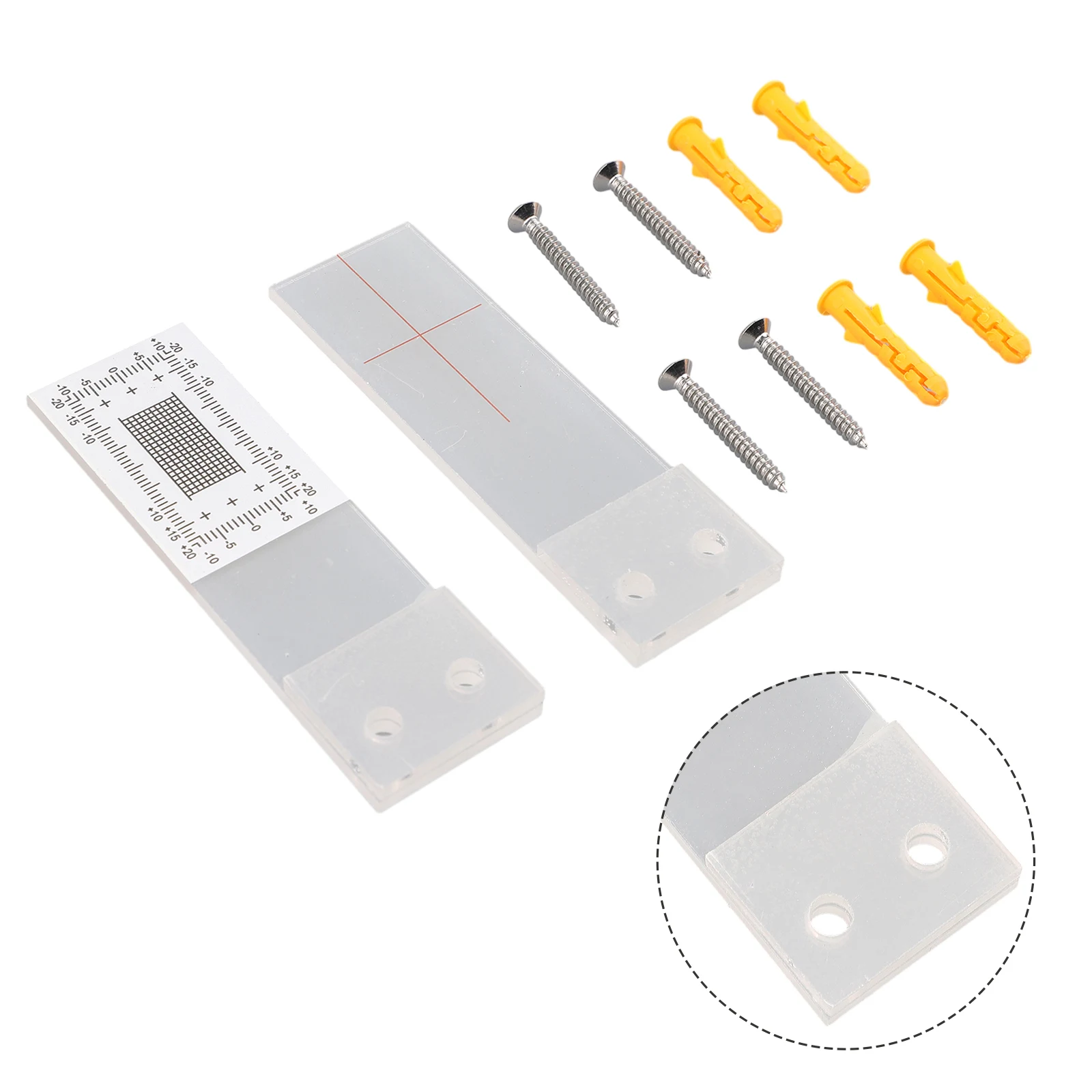 1pcs Plastic Portable Linestorm Corner Tell For Crack Width Monitoring Wall Building Inspection Measuring Tool