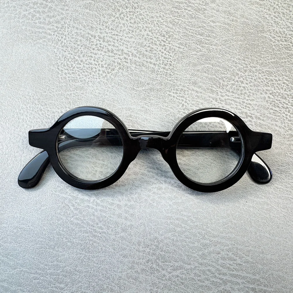 

Eyeglass Frames Unique Retro Round Vintage Handmade Buffalo Horn Prescription Man Glasses Frames Optical Lenses Eyeglasses