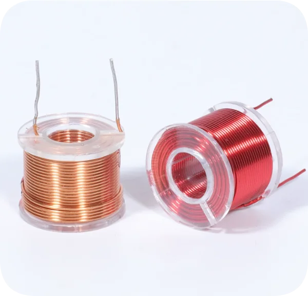 1.2mm oxygen free copper inductor circular transparent frequency divider audio hollow pure copper coil speaker accessories 1PCS