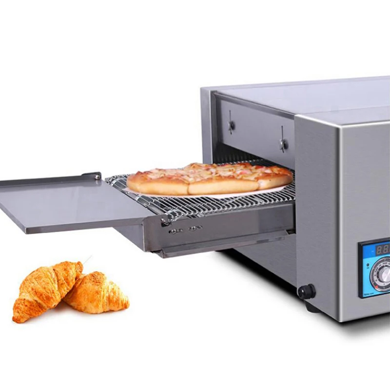 

Electric Conveyor Pizza Oven Commercial 12 Inch Pizza Stove Oven Large Dispenser Cake Bread Pizza Making Machine