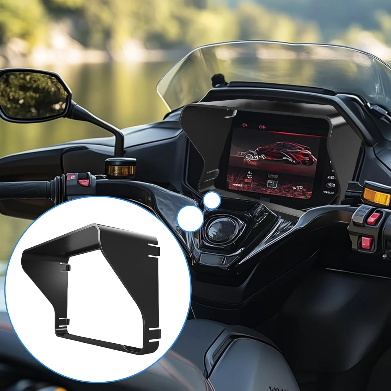

for ZONTES 368G ZT368G Motorcycle Instrument Cover Sunshade Screen Tempered Film Fog Light Lamp Cover Modification Parts