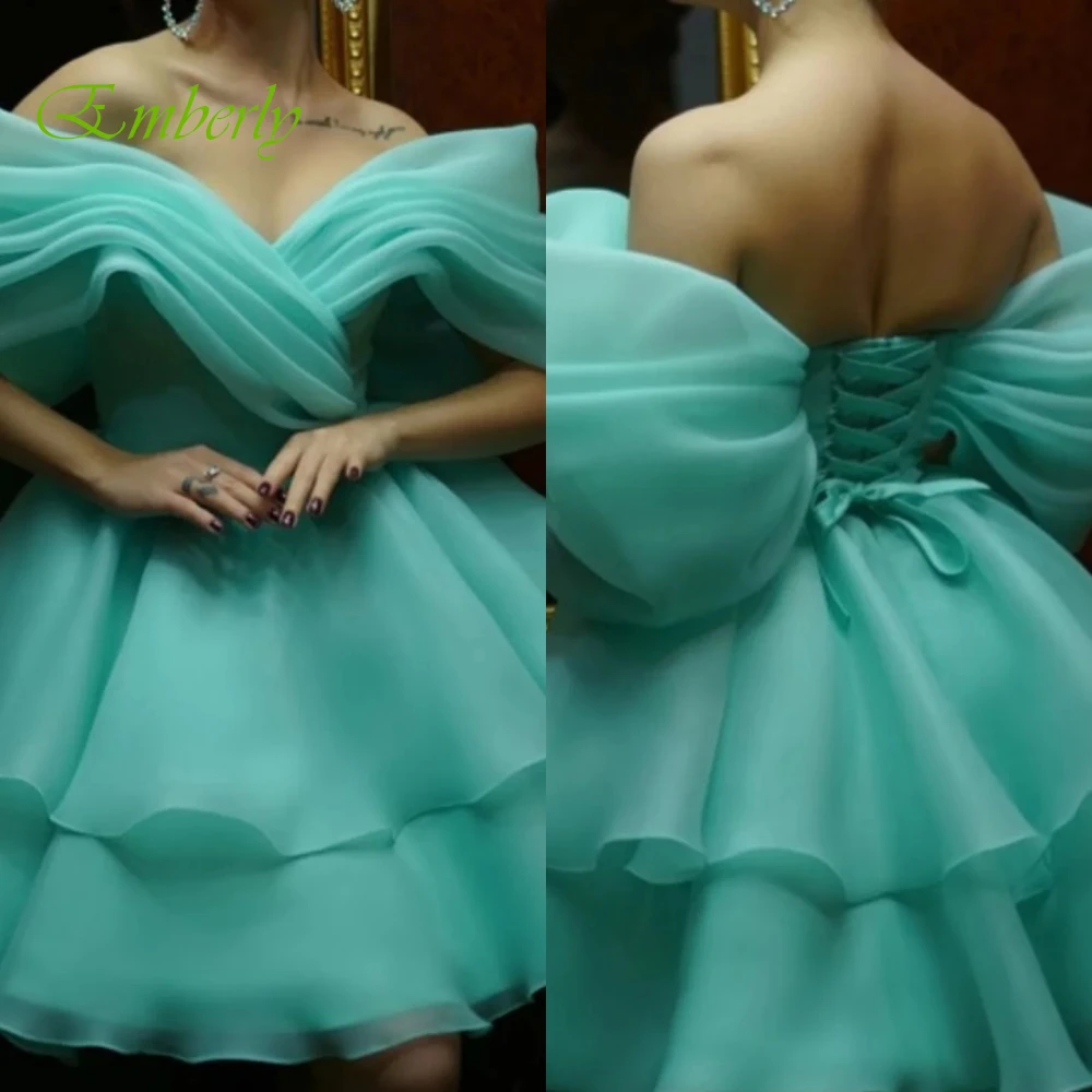 Vestido de noche personalizado con cuello en V y hombros descubiertos, vestido clásico de tul sin mangas con cordones en la espalda, vestidos de fiesta para graduación para mujer