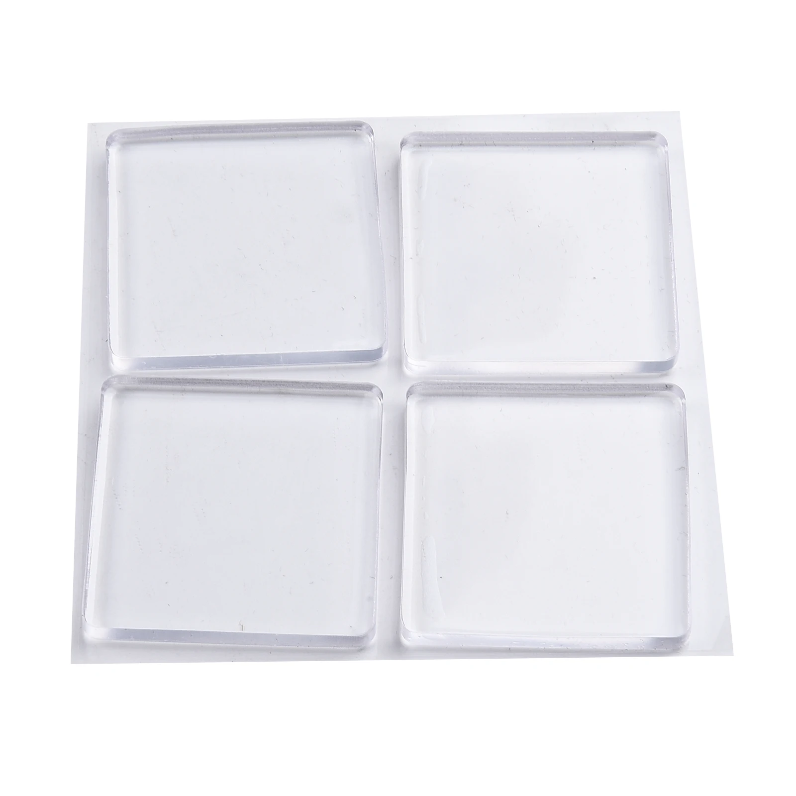 Tappetino antiscivolo in silicone trasparente resistente al calore da 4 pezzi 4x4 cm Tappetino ammortizzante antivibrante per armadio per lavatrice