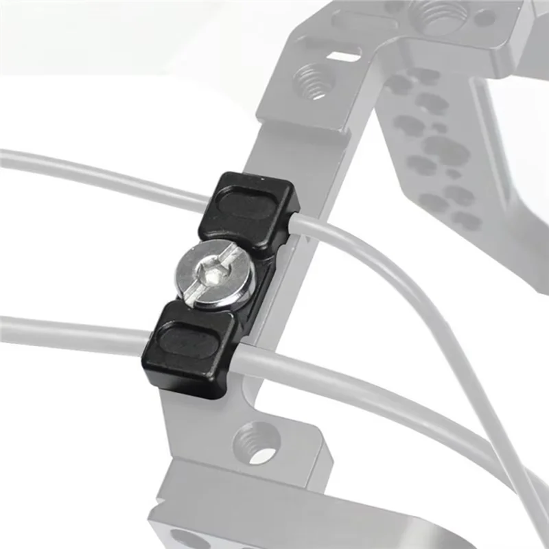A92Z Universal 1/4 Camera -Compatible Cable Clamp DSLR Wire Lock Clamp Photography Cable Clip For Sony Canon Monitor