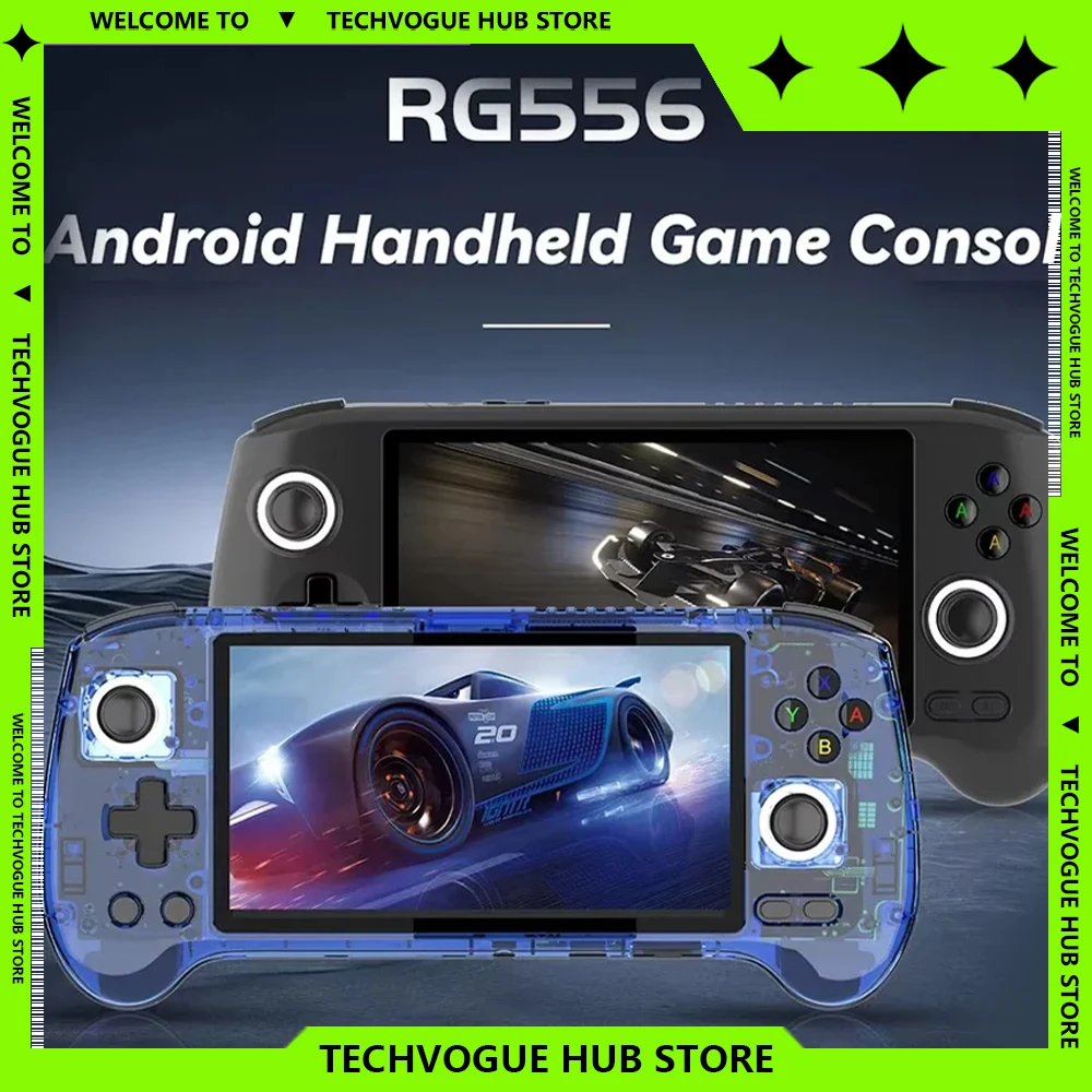 ANBERNIC RG556 Android13 Dual Speakers Unisoc T820 Processor Handheld Game Console Bluetooth High Fidelity Retro Video Players