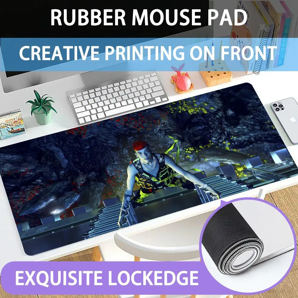 Mouse Pad Large rubber mouse pad with lock edge computer gamer HD Raper Natanael Cano printing desk pad keyboard pad