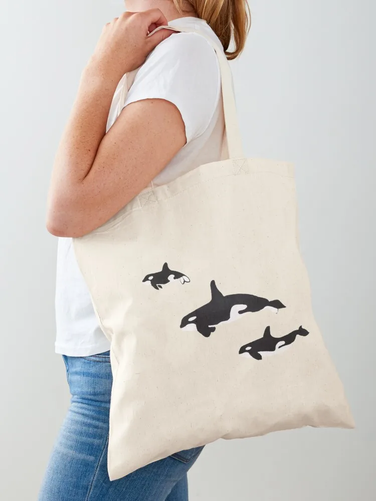 Orca Family Pod Tote Bag sac pour femme Customizable tote bag Canvas Tote Bag