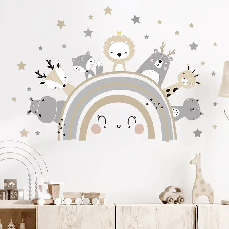 1Pcs Cute Cartoon Kids Height Measuring Ruler, Baby Room Stickers, Beautiful and Not Hurt the Wall