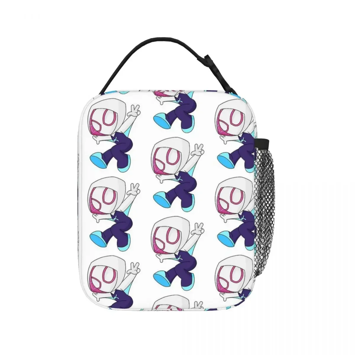 Bolsas de almuerzo aisladas Ghost Spider Girl, bolsas de Picnic reutilizables, fiambrera térmica, bolso de almuerzo para mujer, trabajo, escuela para niños