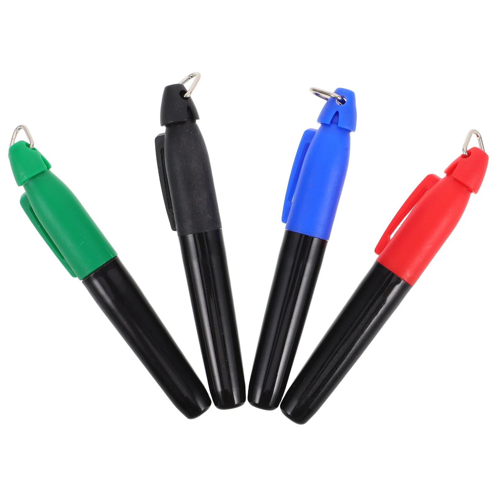 4 قطعة كرة جولف خط أقلام خطاط (ماركر) مثلث هوك كليب تصميم سهل الحمل كرة جولف محاذاة علامة وضع التدريب