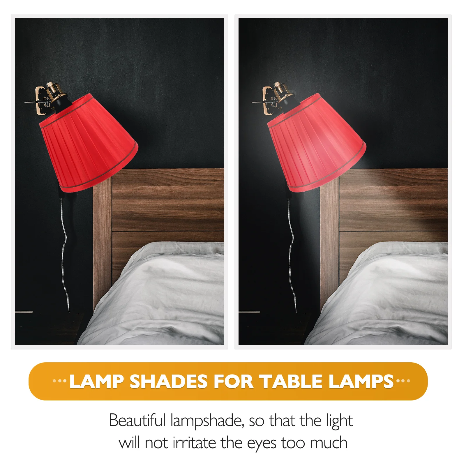 

Cloth Lampshade Pleated Design Soft Light For Desk Floor Bedside Table Lamp Replacement Shade Home Hotel Decor Use