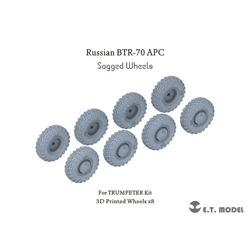 1/35 Scale  Russian BTR-70 Armored Vehicle Gravity Wheel Model Modification Parts  for TRUMPETER Military Vehicle Kit
