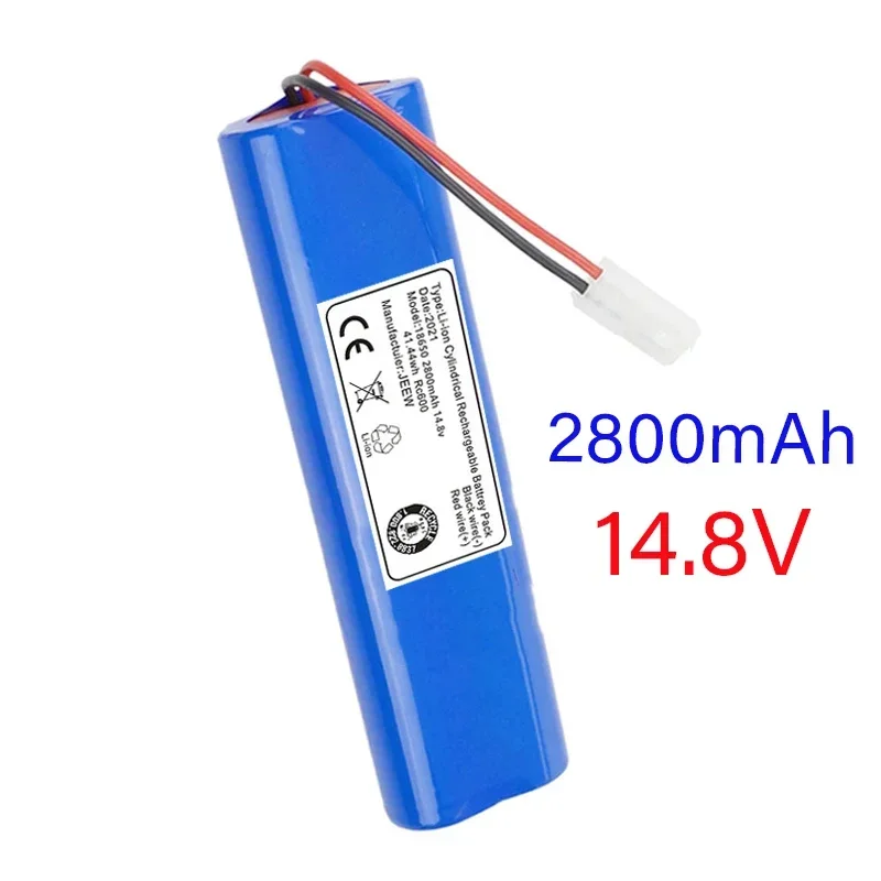 100%Bateria paraQihoo 360 S6 Aspirador Robótico, Bateriasde Substituição,Peças de reposição, Acessórios,14.8V, 6800mAh,Novo