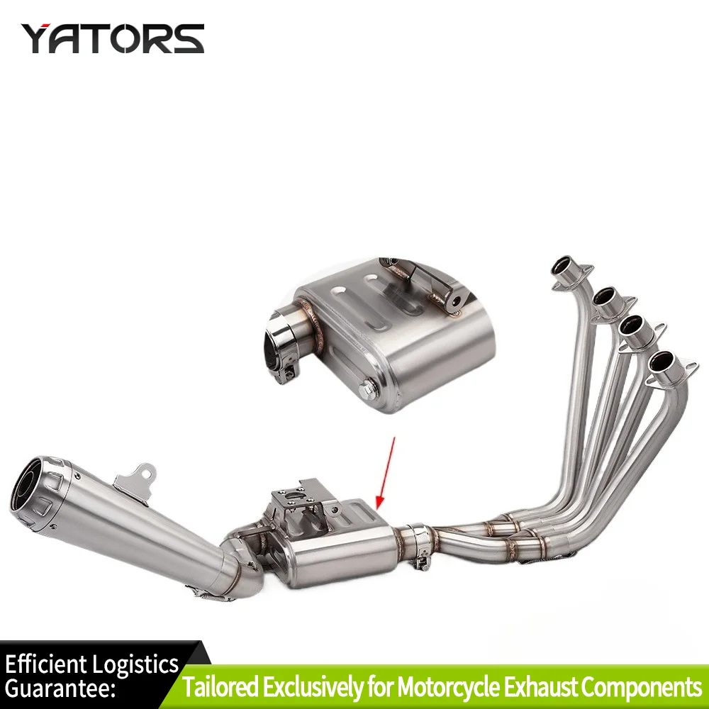 For CBR650 CB650R CB650 60mm motorcycle high performance stainless steel exhaust system front section kit (2014-2024)
