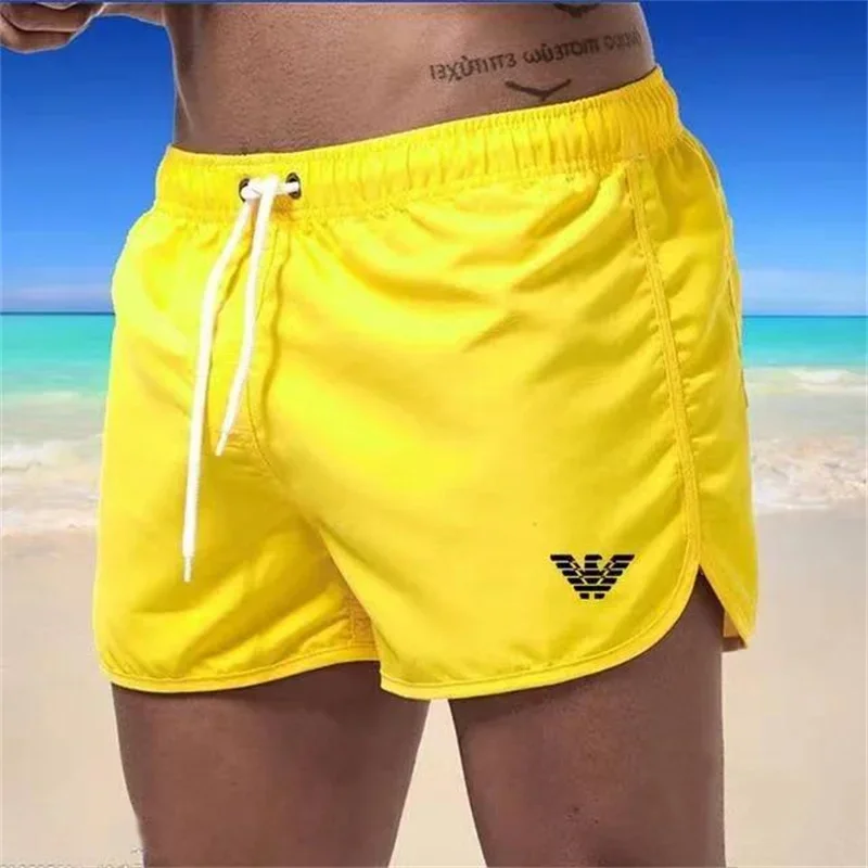 Men\'s Luxury 2024 Summer New Running Shorts Men\'s Beach Shorts Bottom Fitness Training Sports Shorts