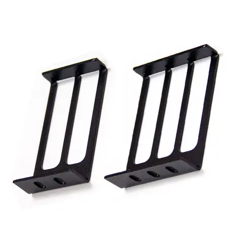 Bilashmart Desktop Chassis graphics card half-height baffle C-type graphics card fixing bracket dual-hole metal DIY GPU bracket with screws