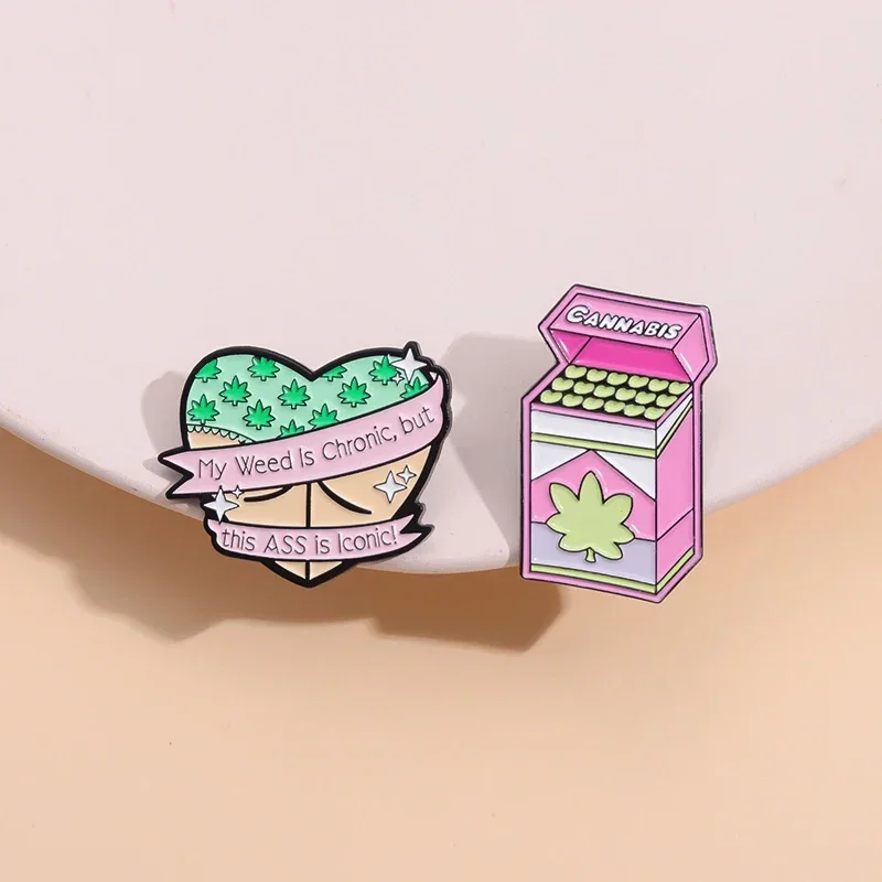 مضحك كبير بعقب القلب المينا دبوس بلدي الاعشاب مزمن ، ولكن هذه الحمار هو رمز بروش شارة التلبيب مجوهرات هدية للأصدقاء بالجملة #5