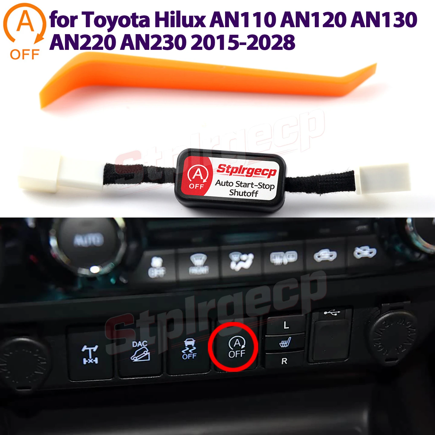 Engine Stop Start System Cancel Sensor for Toyota Hilux AN110 AN120 AN130 AN220 AN230 2015-2028 Auto Off Cable Device Control