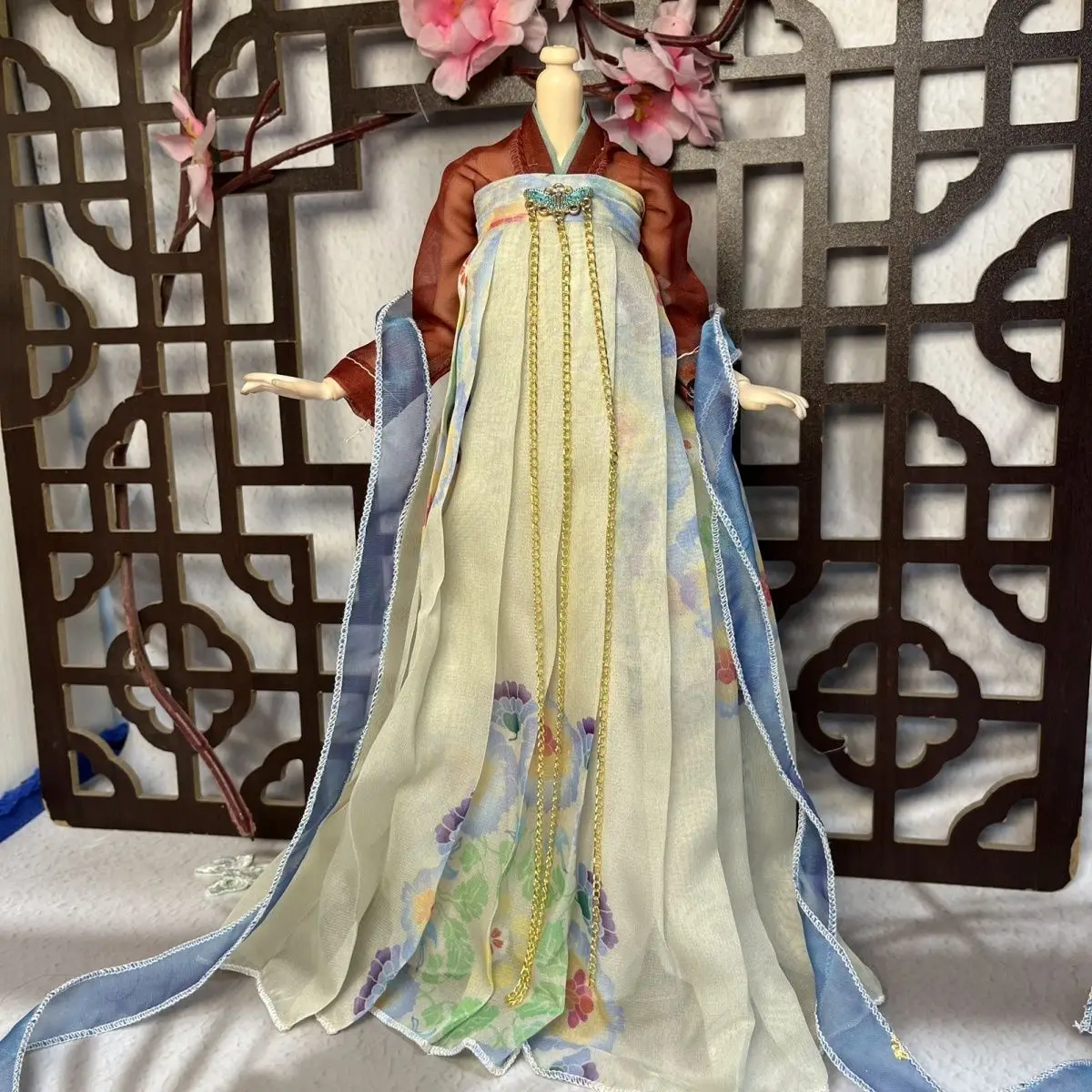 1/6 vestiti per bambole vestito per 30 cm bambola Bjd stile antico Hanfu Set vestire ragazza giocattolo casa da gioco accessori per bambole di moda, nessuna bambola
