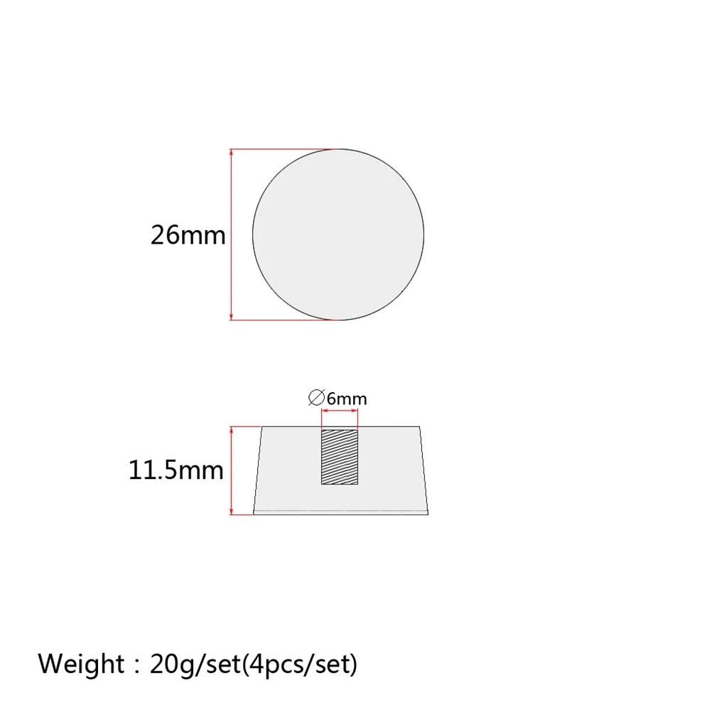 

4Pcs Guitar Tone Volume Control Knobs Large Round Rotary Plastic Durable Replacement for Electric Guitar Parts