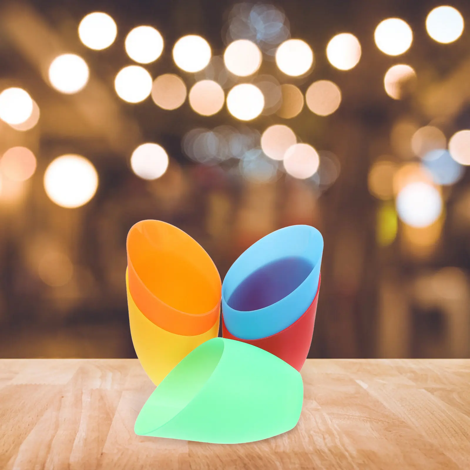 

Набор из 5 наклонных пластиковых абажуров в форме подковы, разноцветные, для напольных, настольных, прикроватных и подвесных светильников, для дома и офиса