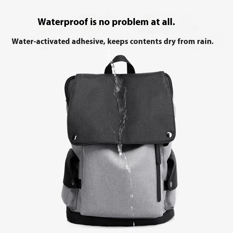 Men's Travel Bag 15.6inch Laptop Computer Backpack Outdoor Waterproof Camping Hiking School Bag College Business Rucksack