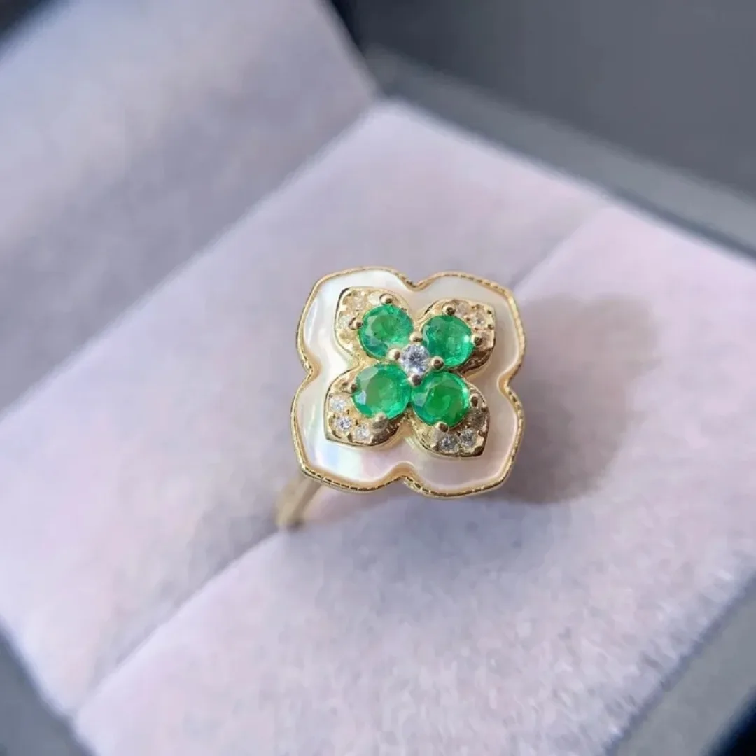 

Роскошное серебряное кольцо с драгоценным камнем и изумрудом, настоящее серебро 925, женское кольцо, подарок для подруги, наборы свадебных и обручальных колец