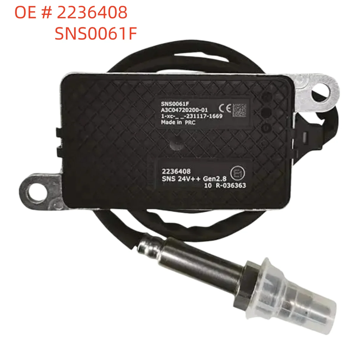 

High quality Brand New 24V 2236408 SNS0061F Nitrogen Oxygen NOx Sensor For DAF