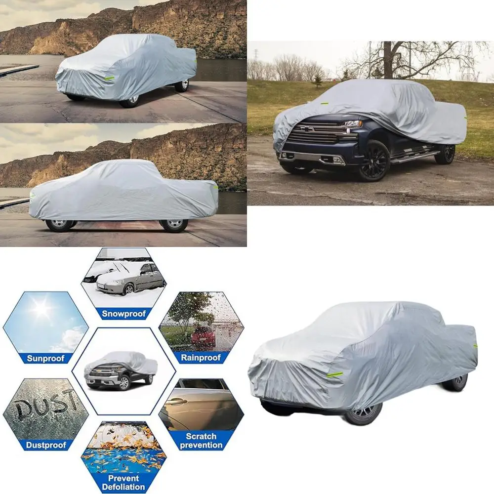 

Custom Heavyweight 6-Layer Pickup Truck Cover for 6.5'/6.6' Beds, 1998-2018, UV and Weather Protection