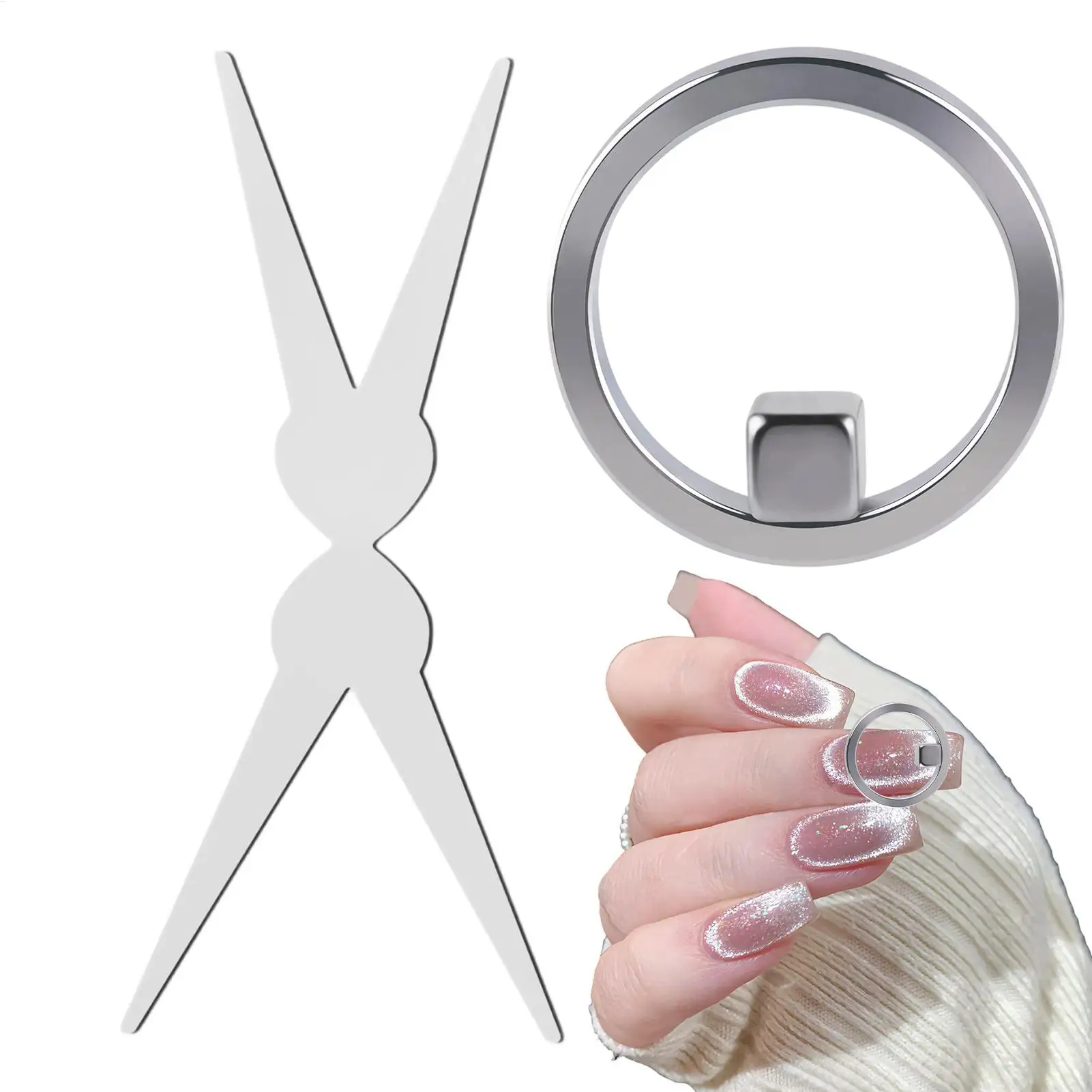 Magnet Nail Tool Powerful Automatic Portable Strong Magnet Nail Gel Art Tool for Women Beginner Adults Home Salon Daily Travel