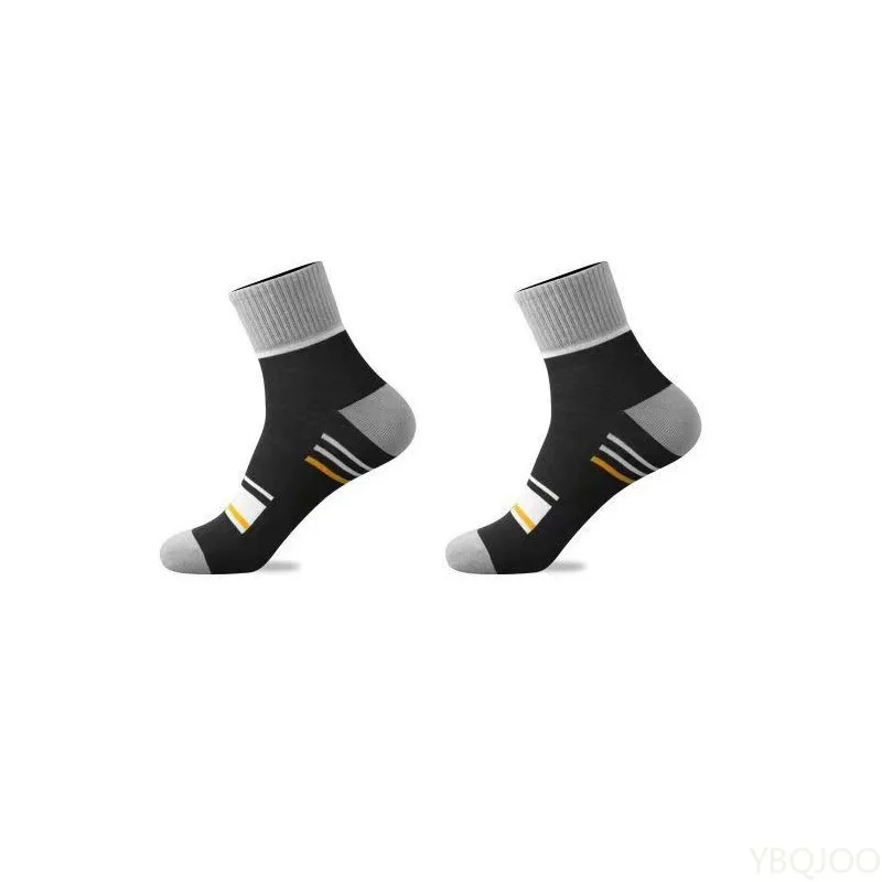 10 pieces, 5 pairs of breathable sports men's mid tube spring and autumn sports men's casual hiking basketball socks, thin, view 5