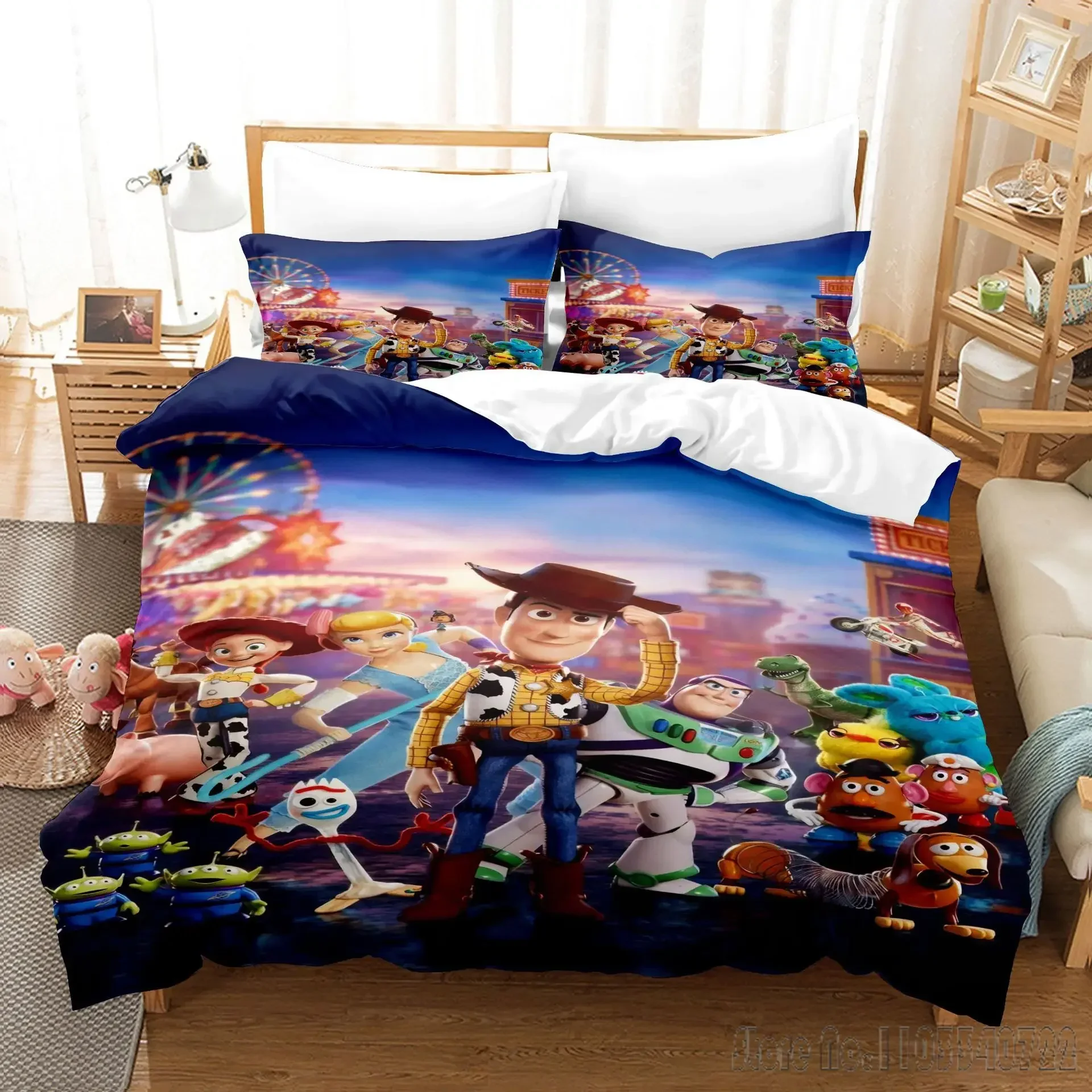 3D Disney Toy Story Duvet Cover Set HD Comforter Cover for Kids Bedding Sets Bedclothes Bedroom Decor