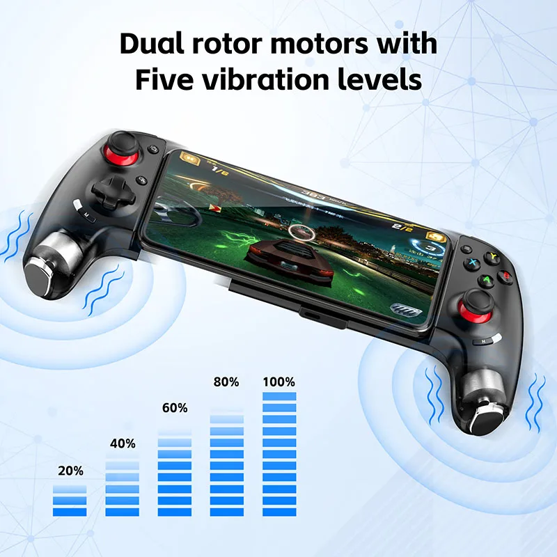 High Quality Gamepad Universal BT Wireless Telescopic Mobile Game Controller for Android IP Switch Computer Streaming