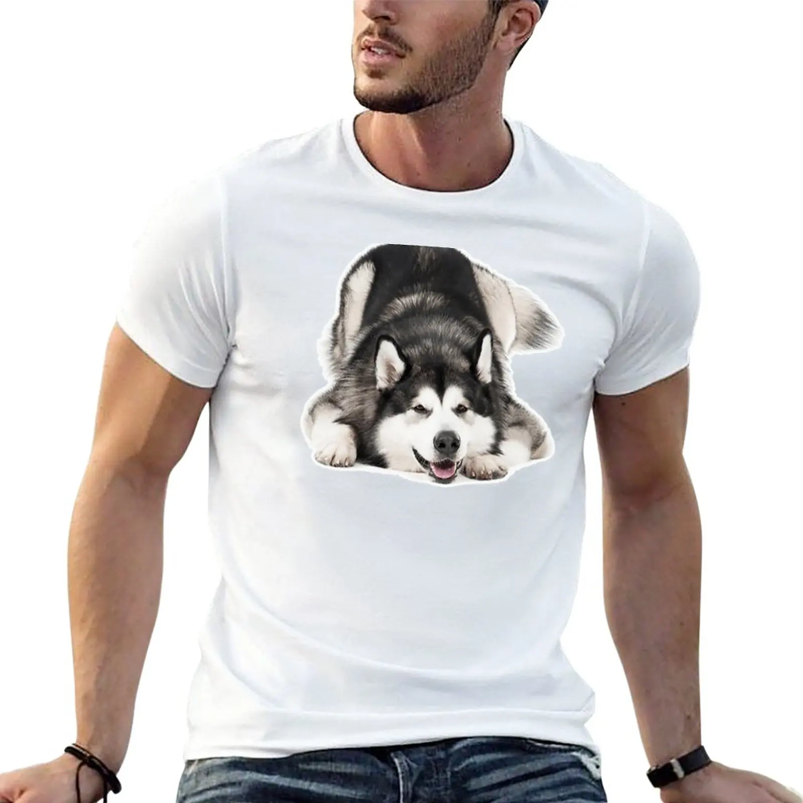 New Alaskan Malamute T-Shirt oversized t shirts cute clothes clothes for men