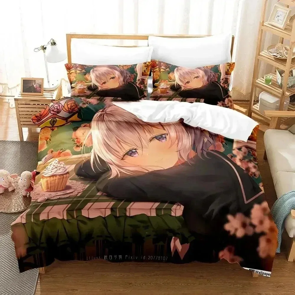 Anime Zombie Land Saga 3D NEW Duvet Cover Pillowcase Bedding Set Adult Boy Girl Bedroom Decoration Children Single Double Large