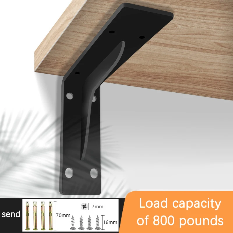 Несущий настенный треугольный опорный кронштейн для подвешивания рабочего стола, шкафа для телевизора, перегородки, сверхпрочная утолщенная стойка для хранения, 800 фунтов