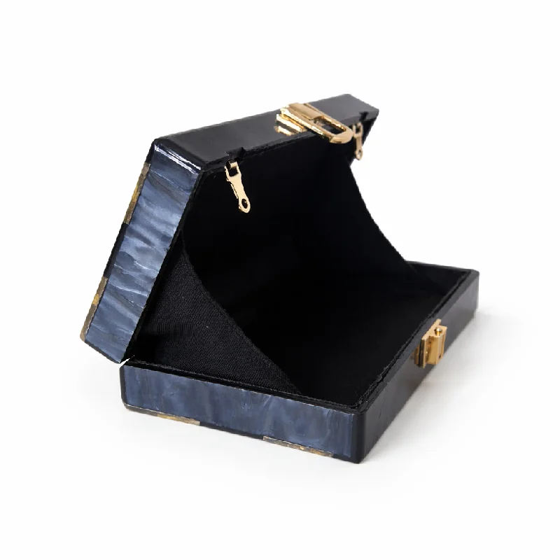 حقيبة كتف مخلب اللؤلؤ الاكريليك أنيق وصول جديد للمناسبات مخطط المرقعة Crossbody الفاخرة مساء الحقيبة الصغيرة المرأة