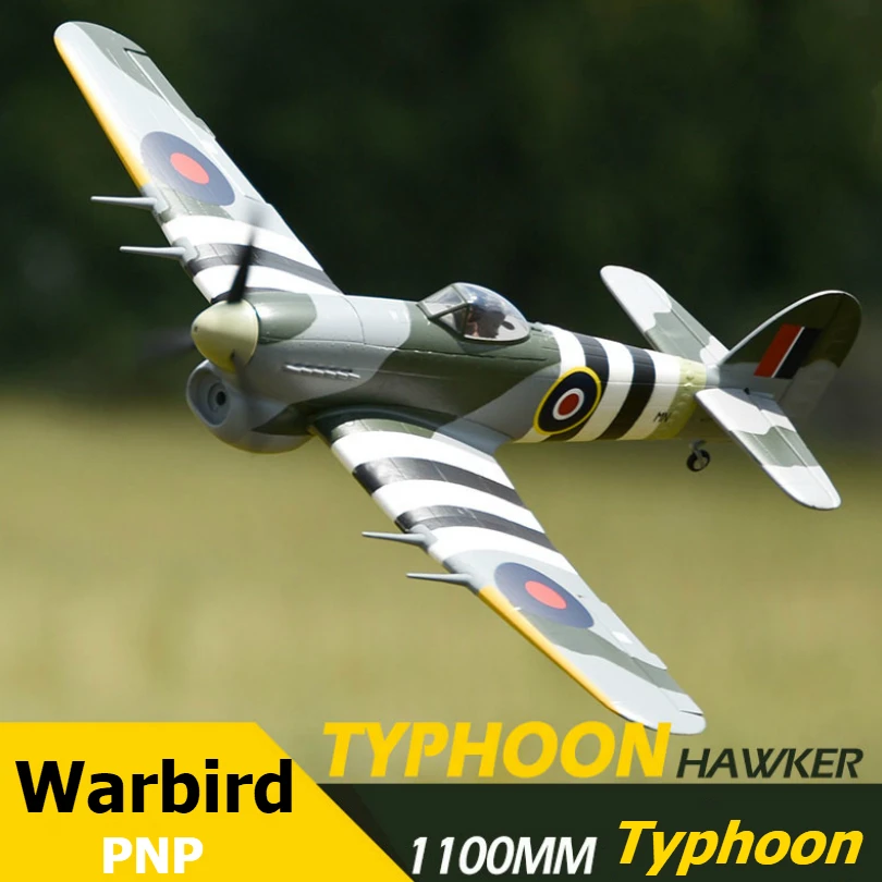 FMS Hawker Typhoon PNP  RC Airplane 1100MM 1.1M 3S British Warbird Radio Control Model Plane Aircraft Hobby EPO Foam