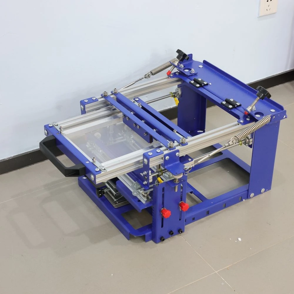 

DL-QM-D80 High Accuracy Manual Wine Bottle Silk Screen Printing Machine Easy to Operate Curved Screen Printer for Glass Cups