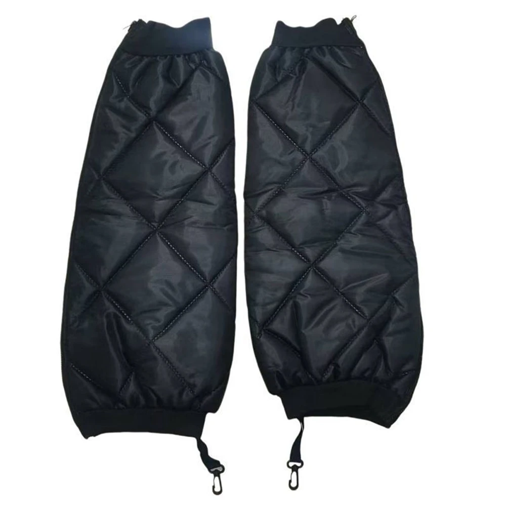 Winter thermal motorcycle leg guards, waterproof zipper knee sleeves, warm protective knee pads for daily motorbike riding use view 3